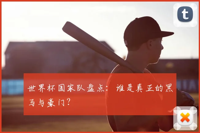 世界杯国家队盘点：谁是真正的黑马与豪门？